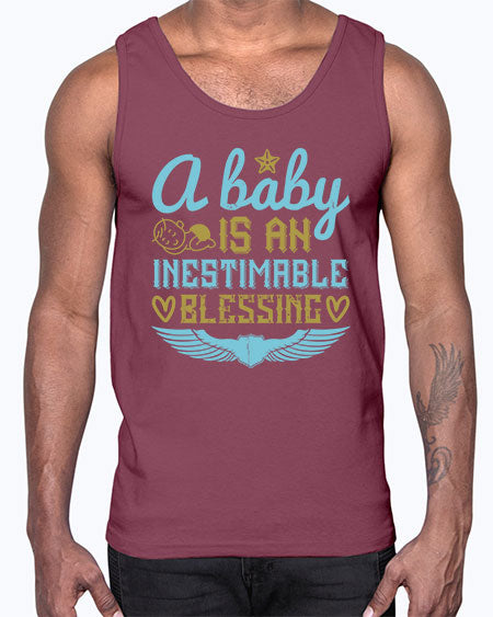 A baby is an inestimable blessing Style 259#- baby- Cotton Tank