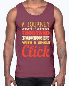 A journey of a thousand sites begins with a single click 79#- internet- Cotton Tank