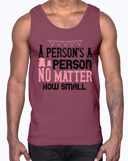 A persons a person no matter how small Style 14#- kids- Cotton Tank