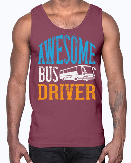 AWESOME BUS DRIVER Style 584#- Bus Driver- Cotton Tank