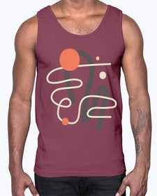Abstract Shape 198#- art pop art- Cotton Tank
