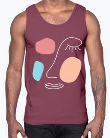 Abstract Shape 201#- art pop art- Cotton Tank
