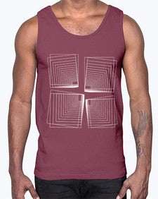 Abstract Shape 203#- art pop art- Cotton Tank