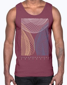 Abstract Shape 204#- art pop art- Cotton Tank