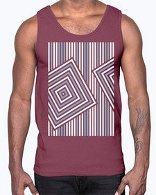 Abstract Shape 210#- art pop art- Cotton Tank
