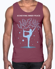 Achieving Inner Peace 102#- yoga- Cotton Tank
