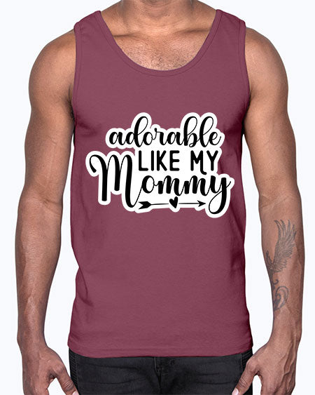 Adorable Like My Mommy 269#- baby- Cotton Tank