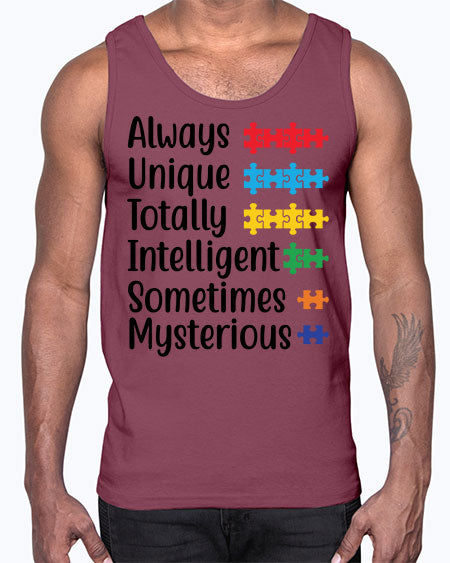 Always Unique Style 42#- autism- Cotton Tank
