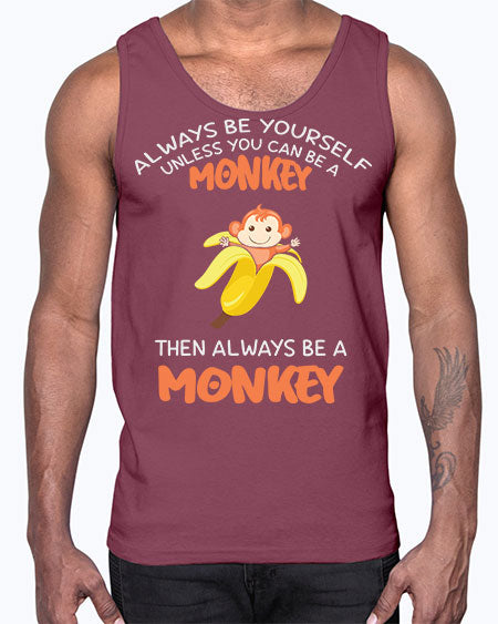 Alwaysbe a Monkey Banana 1#- monkey- Cotton Tank