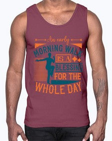 An early morning walk is a blessing for the whole day Style 28#- diabetes- Cotton Tank