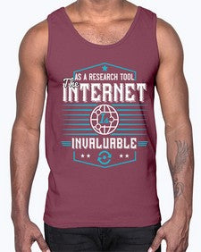 As a research tool the internet is invaluable 33#- internet- Cotton Tank
