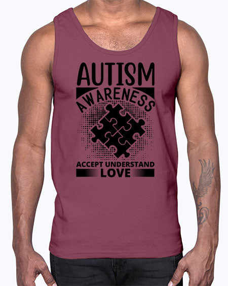 Autism awareness 01#- autism- Cotton Tank