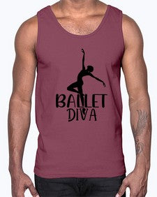 Ballet diva 69#- ballet- Cotton Tank