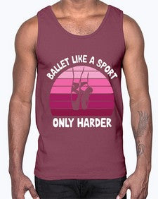 Ballet like a sport only ballet 74#- ballet- Cotton Tank