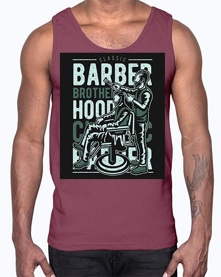 Barber Brotherhood587#- barber- Cotton Tank