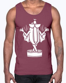 Bat hotdog 11#- cartoon food- Cotton Tank