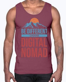 Be Different Choose Digital Nomad 28#- internet- Cotton Tank