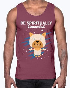 Be Spiritually Connected 114#- yoga- Cotton Tank
