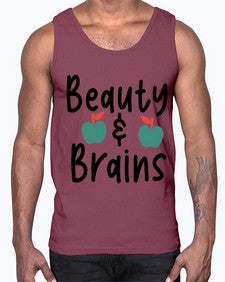 Beauty and Brains 18#- general school- Cotton Tank
