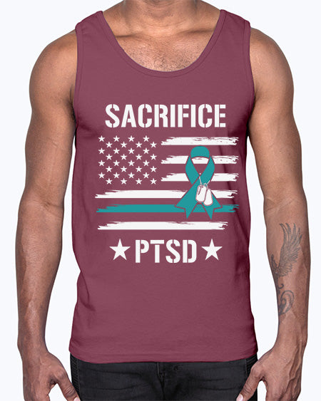 Best Support PTSD Awareness Survivor 27#- PTSD- Cotton Tank