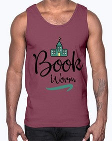 Book Worm 26#- librarian- Cotton Tank
