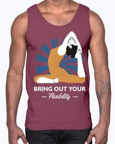 Bring Out Your Flexibility 185#- yoga- Cotton Tank