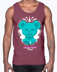 Calm Your Mind 189#- yoga- Cotton Tank