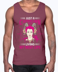Capricorn chick 193#- capricorn- Cotton Tank
