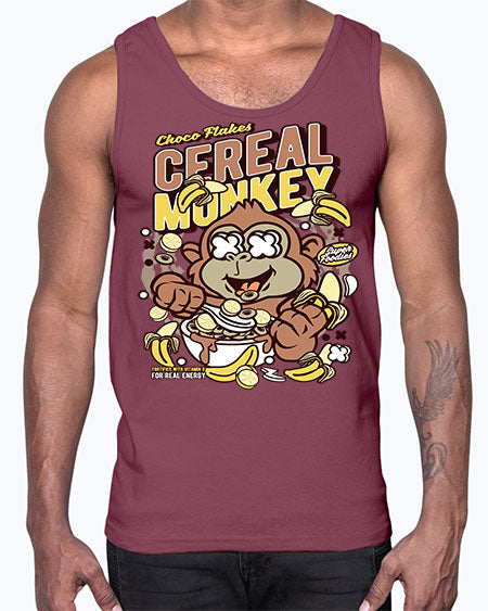 Cereal Monkey- monkey- Cotton Tank