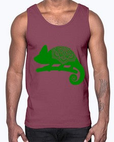 ChameleonMandala 326#- mandala- Cotton Tank