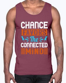 Chance favors the connected mind 31#- internet- Cotton Tank