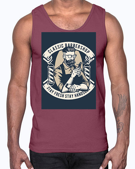 Classic Barber Shop657#- barber- Cotton Tank