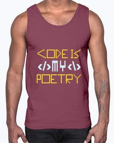 Code is my poetry 21#- computer- Cotton Tank