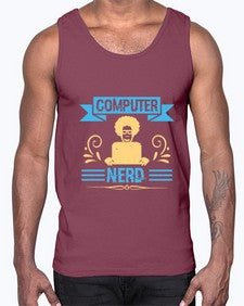 Computer Nerd 10#- computer- Cotton Tank