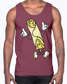 Cool kebab 76#- cartoon food- Cotton Tank