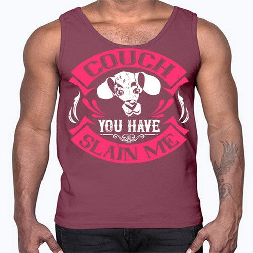 Couch You Have Slain Me Style 3#- dogs- Cotton Tank