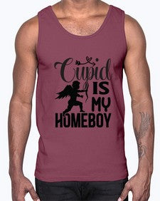 Cupid Is My Homeboy 358#- funny- Cotton Tank