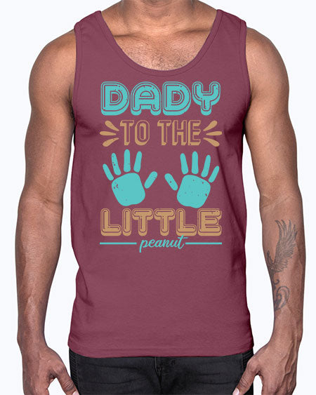 Dady to the little peanut Style 71#- baby shower- Cotton Tank