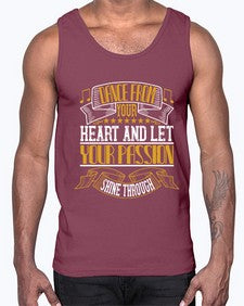 Dance from your heart and let your passion shine through 7#- dance2- Cotton Tank