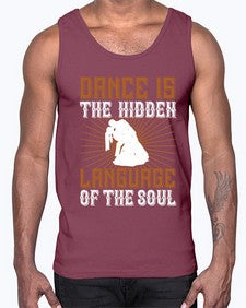 Dance is the hidden language of the soul 10#- dance2- Cotton Tank