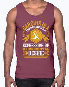 Dancing is a perpendicular expression of a horizontal desire 15#- dance2- Cotton Tank