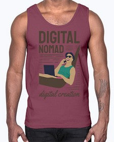 Digital Nomad Digital Creation 22#- internet- Cotton Tank