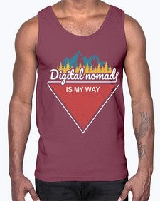 Digital Nomad is My Way 20#- internet- Cotton Tank