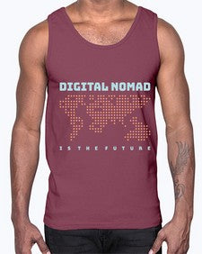 Digital Nomad is the Future 19#- internet- Cotton Tank