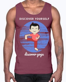 Discover Yourself Discover Yoga 199#- yoga- Cotton Tank