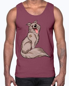 dog 98#- dogs- Cotton Tank