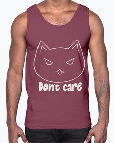 Dont Care- cats- Cotton Tank