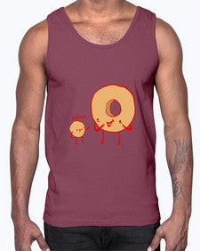 Donuts 5#- cartoon food- Cotton Tank