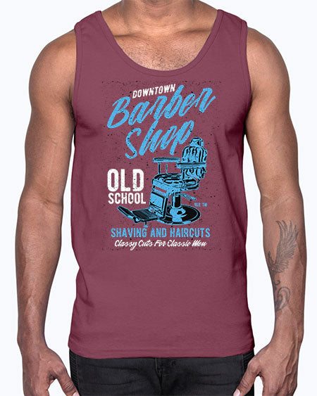 Downtown Barbershop730#- barber- Cotton Tank