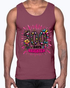 Easy one hundred Days of School 44#- one hundred days- Cotton Tank